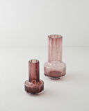 Alina Cam Vazo 29 cm Mor