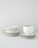 Layla Bone Porselen Yemek Takımı 24 Parça 6 Kişilik Yeşil