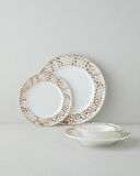 Tierra Bone Porselen Yemek Takımı 24 Parça 6 Kişilik Kahverengi