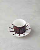 Isolde New Bone China 4 Parça 2 Kişilik Kahve Fincan Takımı 100 ml Kahverengi