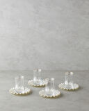 Lustre Cam 8 Parça 4 Kişilik Çay Seti 170 ml Krem-Gold
