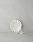 Lustre Cam 8 Parça 4 Kişilik Çay Seti 170 ml Krem-Gold