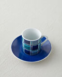 Echo Porselen 4 Parça 2 Kişilik Kahve Fincan Takımı 80 ml Mavi