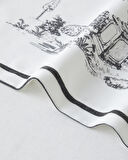 Arborelle Polyester Runner 40x140 cm Siyah - Beyaz