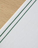 Ribbon Joy Polyester Runner 40x140 cm Yeşil-Beyaz