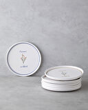 Bianca Seramik 6'lı Pasta Tabağı 20 cm Renkli