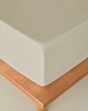 Novella Premium Soft Cotton Çift Kişilik Lastikli Çarşaf 160x200 cm Krem