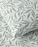 Leaf Dream Kolay Ütülenir Çift Kişilik Nevresim Takımı 200x220 cm Yeşil