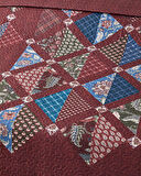 Diamond Clam Tek Kişilik Çok Amaçlı Örtü 160x220 cm Bordo