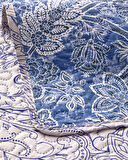 Flora Drape King Size Çok Amaçlı Örtü 240x220 cm Yeşil