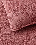 Jardin Belle Çift Kişilik Yatak Örtüsü Takımı 200x220 cm Bordo