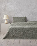 Belle Bloom Tek Kişilik Yatak Örtüsü Takımı 160x220 cm Yeşil