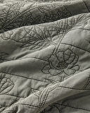 Belle Bloom Tek Kişilik Yatak Örtüsü Takımı 160x220 cm Yeşil