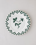 Gardenia Porselen Servis Tabağı 25 cm Yeşil
