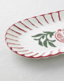 Etna Seramik Kayık Tabak 28,5x15,5 cm Kırmızı