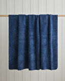 Paisley Dream Pamuklu Çift Kişilik Battaniye 200x220 cm Lacivert