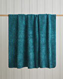 Paisley Dream Pamuklu Tek Kişilik Battaniye 150x200 cm Koyu Yeşil