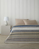 Smooth Stripes Pamuk Akrilik Çift Kişilik Battaniye 200x220 cm Bej