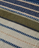 Smooth Stripes Pamuk Akrilik Çift Kişilik Battaniye 200x220 cm Bej