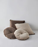 Lineta Dekoratif Kırlent 40x40 cm Açık Kahverengi