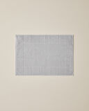Chequer Pamuk Ayak Havlusu 50x70 cm Gri