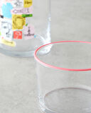 Friends Cam Lisanslı Başucu Sürahi 700 Ml + 220 Ml Renkli