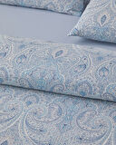 Boho Chic Pamuk Tek Kişilik Nevresim Takımı 160x220 cm Mavi