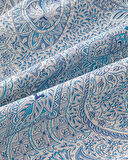 Boho Chic Pamuk Çift Kişilik Nevresim Takımı 200x220 cm Mavi