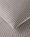 Tattersall İpliği Boyalı Çift Kişilik Nevresim Takımı 200x220 cm Kahverengi