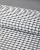 Swirl Check İpliği Boyalı Çift Kişilik Nevresim Takımı 200x220 cm Siyah