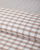 Crispcheck İpliği Boyalı Tek Kişilik Nevresim Takımı 160x220 cm Turuncu