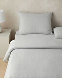 Mono Diamond İpliği Boyalı Tek Kişilik Nevresim Takımı 160x220 cm Gri