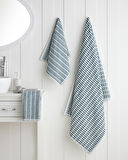 Punto Pamuk Banyo Havlusu 80x150 cm Yeşil-Beyaz