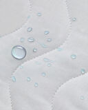 Napline Pamuklu Kapitoneli Sıvı Geçirmez Tek Kişilik Alez 100x200 cm Beyaz