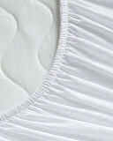 Napline Pamuklu Kapitoneli Sıvı Geçirmez Tek Kişilik Alez 100x200 cm Beyaz