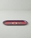 Jolly Metal Tepsi 16x35 cm Kırmızı - Lacivert