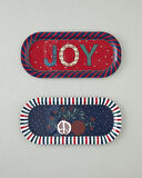 Jolly Metal Tepsi 16x35 cm Kırmızı - Lacivert