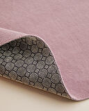 Strala Banyo Paspası Seti 60x80 cm + 40x60 cm Gül Kurusu