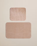 Strala Banyo Paspası Seti 60x80 cm + 40x60 cm Koyu Bej