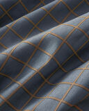 Checkmate Kolay Ütülenir Tek Kişilik Nevresim Seti 160x220 cm Lacivert- Terracotta