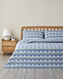 Cuby Kolay Ütülenir Çift Kişilik Nevresim Seti 200x220 cm Seledon - Mavi