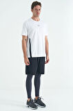 Antrasit Logo Baskılı Yüksel Bel Slim Fit Aktif Spor Erkek Tayt - 84989 | M