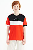 Fiesta Renk Geçişli Nakışlı Oversize Erkek Çocuk T-Shirt - 11159 | 7-8 Yaş