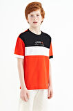 Fiesta Renk Geçişli Nakışlı Oversize Erkek Çocuk T-Shirt - 11159 | 7-8 Yaş