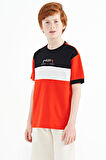 Fiesta Renk Geçişli Nakışlı Oversize Erkek Çocuk T-Shirt - 11159 | 8-9 Yaş