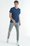 Calvin İndigo Basic Erkek T-Shirt - 88245