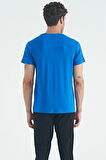 Saks O Yaka Standart Kalıp Basic Erkek T-Shirt - 88245 | M