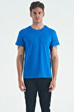 Saks O Yaka Standart Kalıp Basic Erkek T-Shirt - 88245 | XL