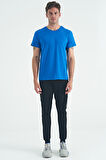 Saks O Yaka Standart Kalıp Basic Erkek T-Shirt - 88245 | XL