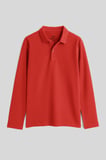 Coral Polo Yaka Basic Uzun Kollu Erkek Çocuk T-Shirt - 11170